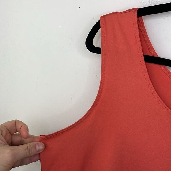 Chicos Size 3 women's Coral Nylon Spandex tank top - Picture 5 of 8